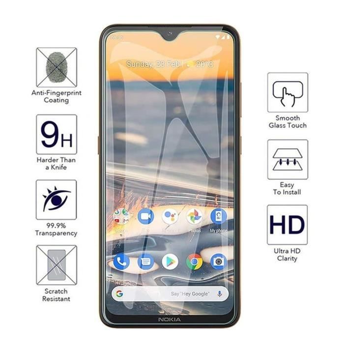 Verre Trempé - Phonillico® - Nokia 5.3 - Pack de 2 - Résistant aux rayures - Protection Écran