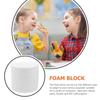 16 Pcs Princess Cake Pan Hemisphere White Foam Disc Decorative DIY Tray Child Floral Blocks