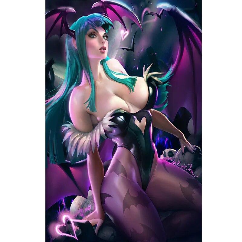 Gra z nadrukiem Genshin Impact Mona Lisa naga seksowna dziewczyna płótno artystyczne plakat salon sypialnia obraz ścienny do domu