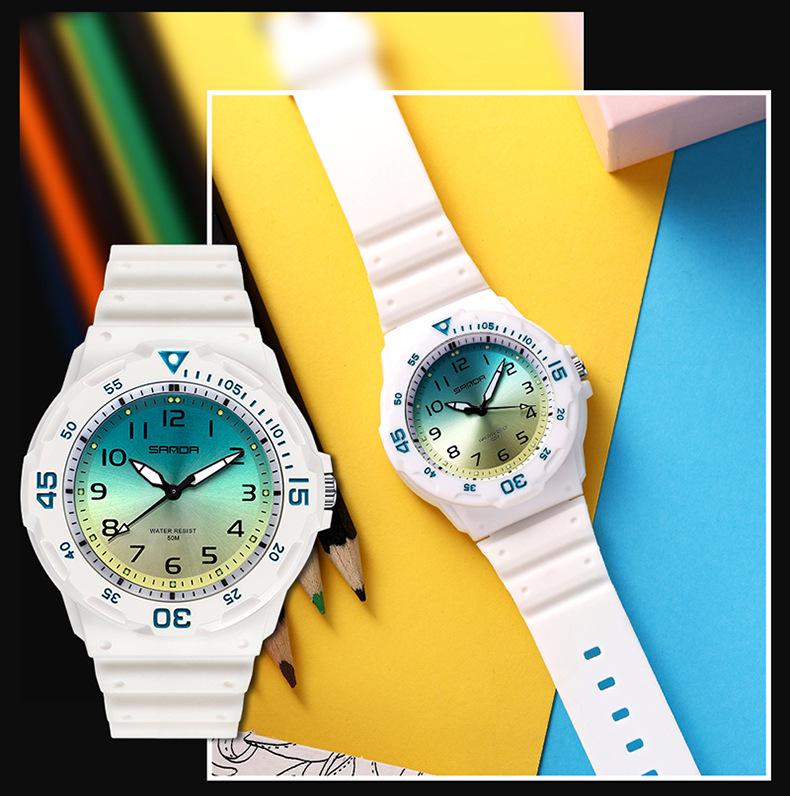 Reloj Impermeable Estilo Pareja Sanda - Moda Sencilla y Fresca para Hombres, Mujeres y Estudiantes