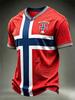 Norway Nordic Viking Graphic T Shirt Men Women 3D Print Heritage Pattern Short Sleeve Casual Tee Quick Dry Outdoor Summer Wear