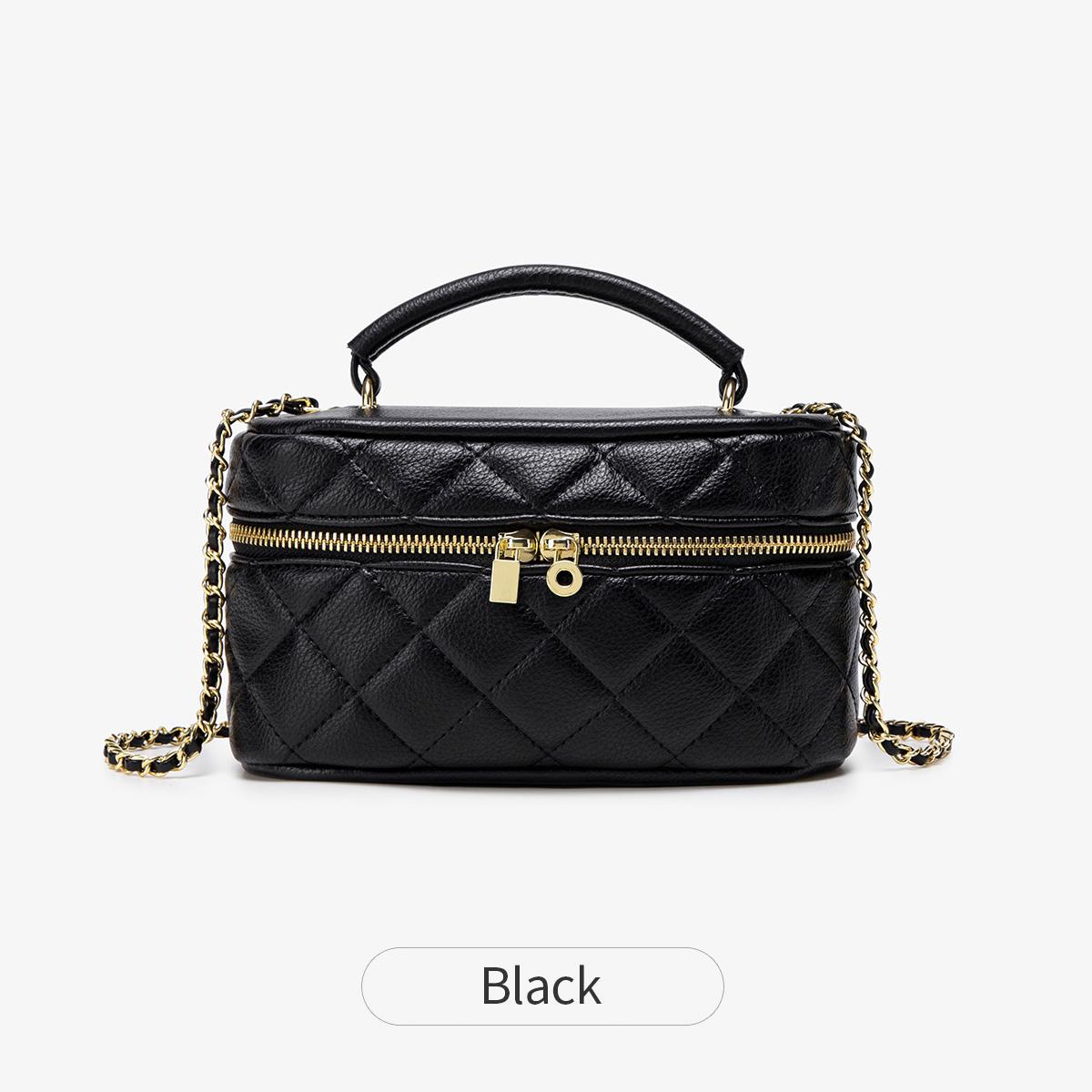 

Женская сумка через плечо, маленькая стеганая сумка на цепочке, высококачественная женская сумка из искусственной кожи, маленькая квадратная элегантная дизайнерская сумка через плечо