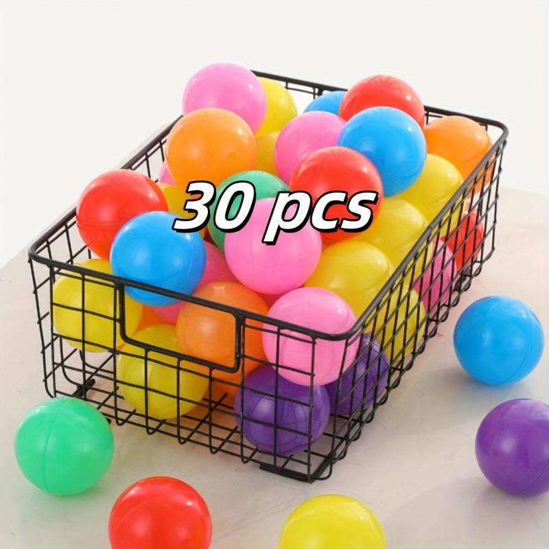 

Dog Toys Balls with Storage Bag 7 Bright Colors Crush Proof Great Play Toys for Tents Pools Party Prevent Biting Damage Pet Toy