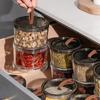 Kitchen 1/2/3 Layers Seasoning Jar Spices Storage Box Clear PP Material Sealed Food Container with Lid Cabinet Organizer