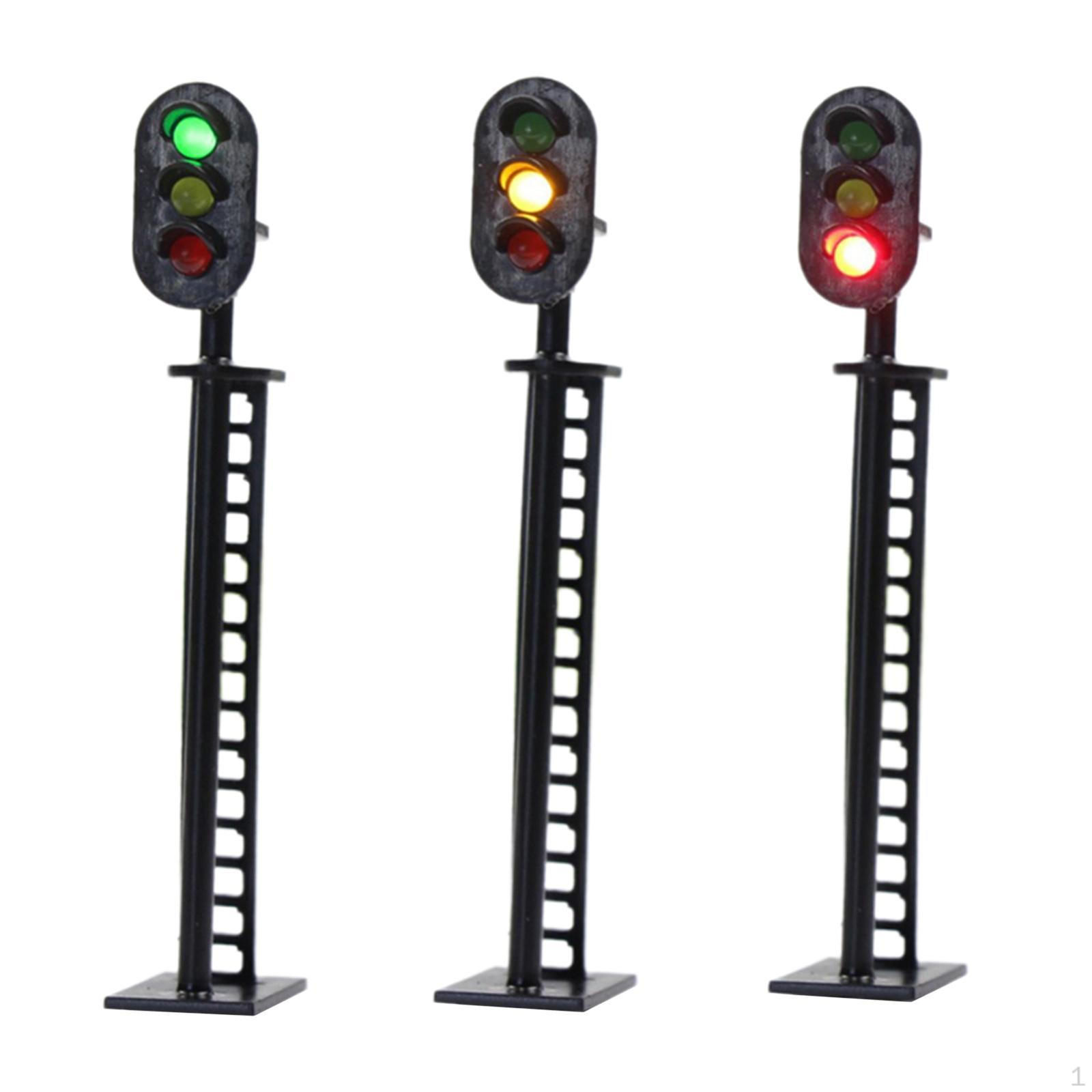 1:87 HO Scale Train Model Signal Lamps Ornament Miniature Micro Landscape Building