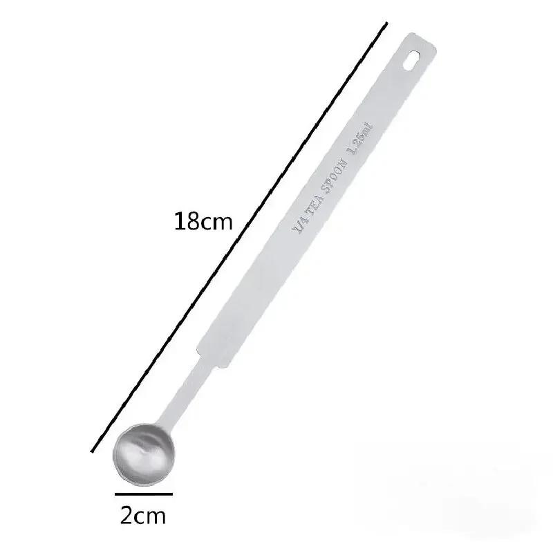 

2025 New 1.25/2.5/3.75/5/7.5/10/15ml Multipurpose Stainless Steel Measuring Spoon Coffee Powder Spice Measure Scoop Kitchen Baki