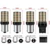 2Pcs LED Bulbs 1156 BA15S P21W BAU15S PY21W 7440 W21W P21/5W 1157 BAY15D 7443 3157 144smd CanBus Lamp Reverse Turn Signal Light