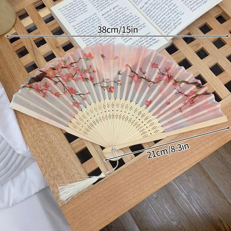 Folding Fan Bamboo Hand Fans Decorative Fan For Women Dancing Fan Gifts Wedding Party Crazy Hour Fans Party Favors