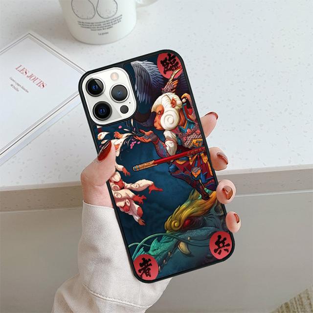 Samurai Demon Cool Phone Case For iPhone 17 Air 13 12 14 15 16  Cover For Apple 14 15 16 Pro Max Plus Coque