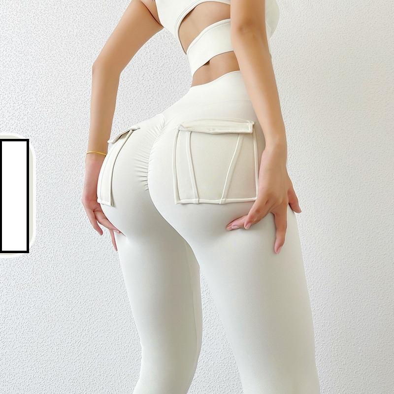 

Женские эластичные спортивные леггинсы с высокой талией оптом для бега, занятий в спортзале, йоги, женские обтягивающие брюки XS белый