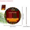Happy Kwanzaa African American Festivals Wooden Sign - Classic Round Sign for Front Door, Wall Hanging Decor - Ideal Kwanzaa Decoration