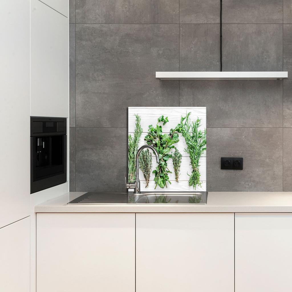 PANEL SZKLANY DO KUCHNI 60x65 Przyprawy