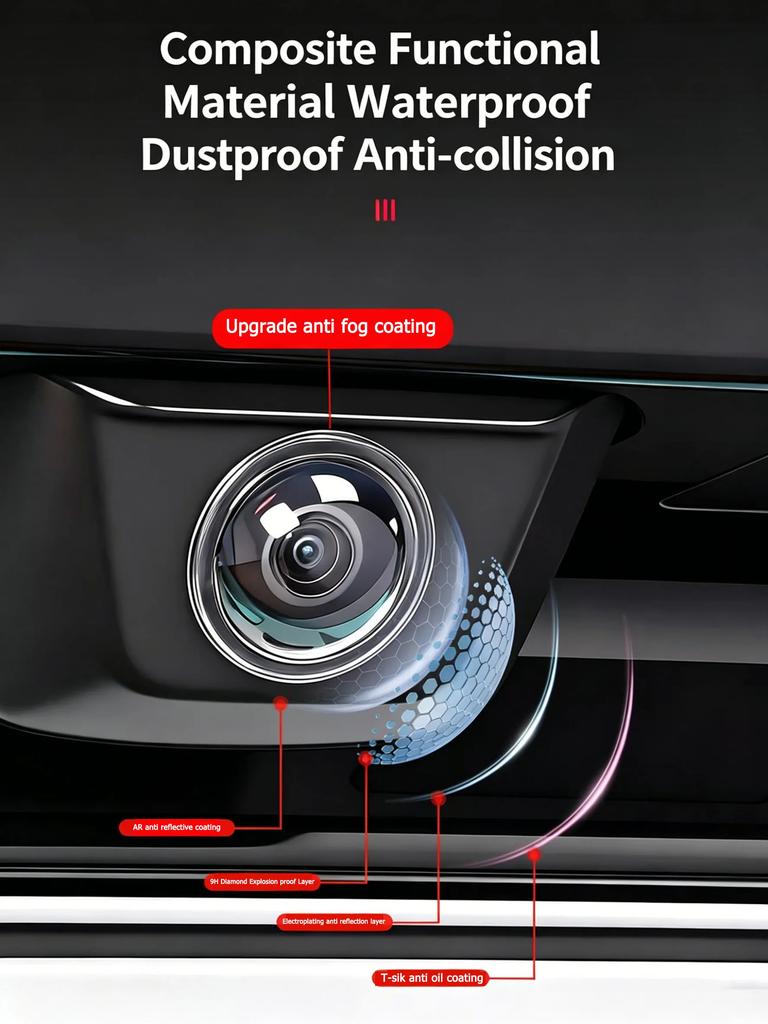 PO4 For BYD Sea Lion 06 EV/DM-I Car Camera Protective Cover 360 Lens Protective Cover Rain And Fog Proof Cover Accessories