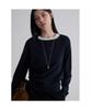 Boat Neck Pullover Navy
