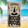 Hocus Pocus Halloween Magic Beach Towel,quick Drying Absorbent Beach Toweloutdoor Sports Swimming Beach Towelsoft And Comfortable