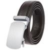 Alloy Automatic Buckle Top Grain Leather Belt - Men's Leather Belt - Genuine Leather Belt