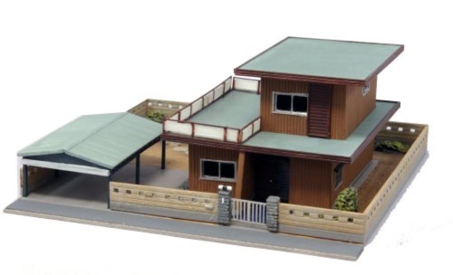 Tomix GeoColle Building Collection 014 Modern House D Diorama Supplies
