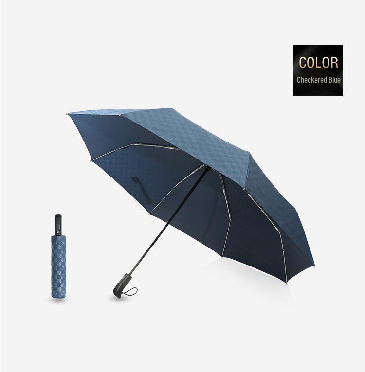 In Stock: New 125cm Single-Layer Automatic Folding Umbrella - PURPLERAIN (Purple)