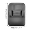 Back Seat Organizer Back Seat Storage Organizer Protector Leather Protector Cup Holder Tissue Holder Storage Pockets Kick Mat