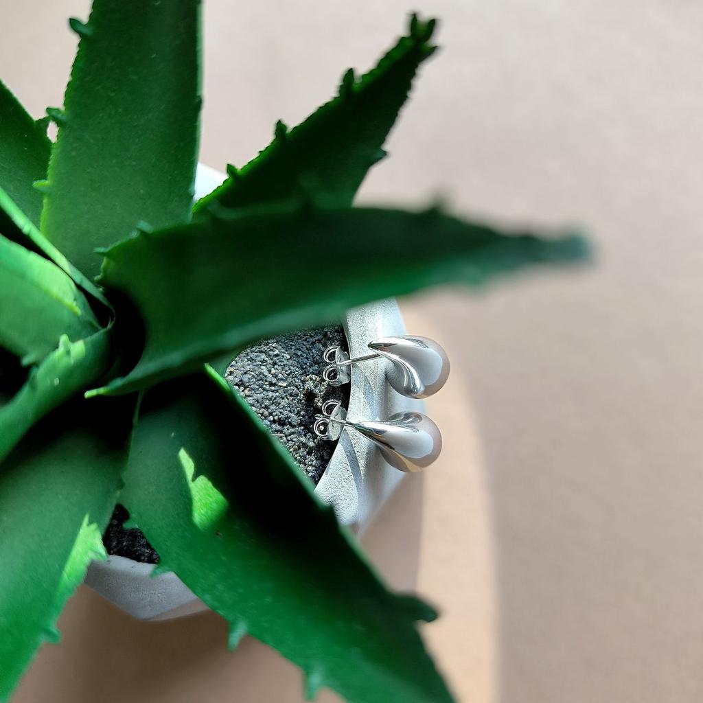 Kolczyki srebrne bez kamieni (2161059)