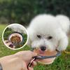 Haustierfutter Napf Katze und Hund Futter Haustier Silikon Zusammenklappbar Tragbar 2 in 1 Haustier mit Karabiner Flasche Outdoor Reisen Wasserbehälter