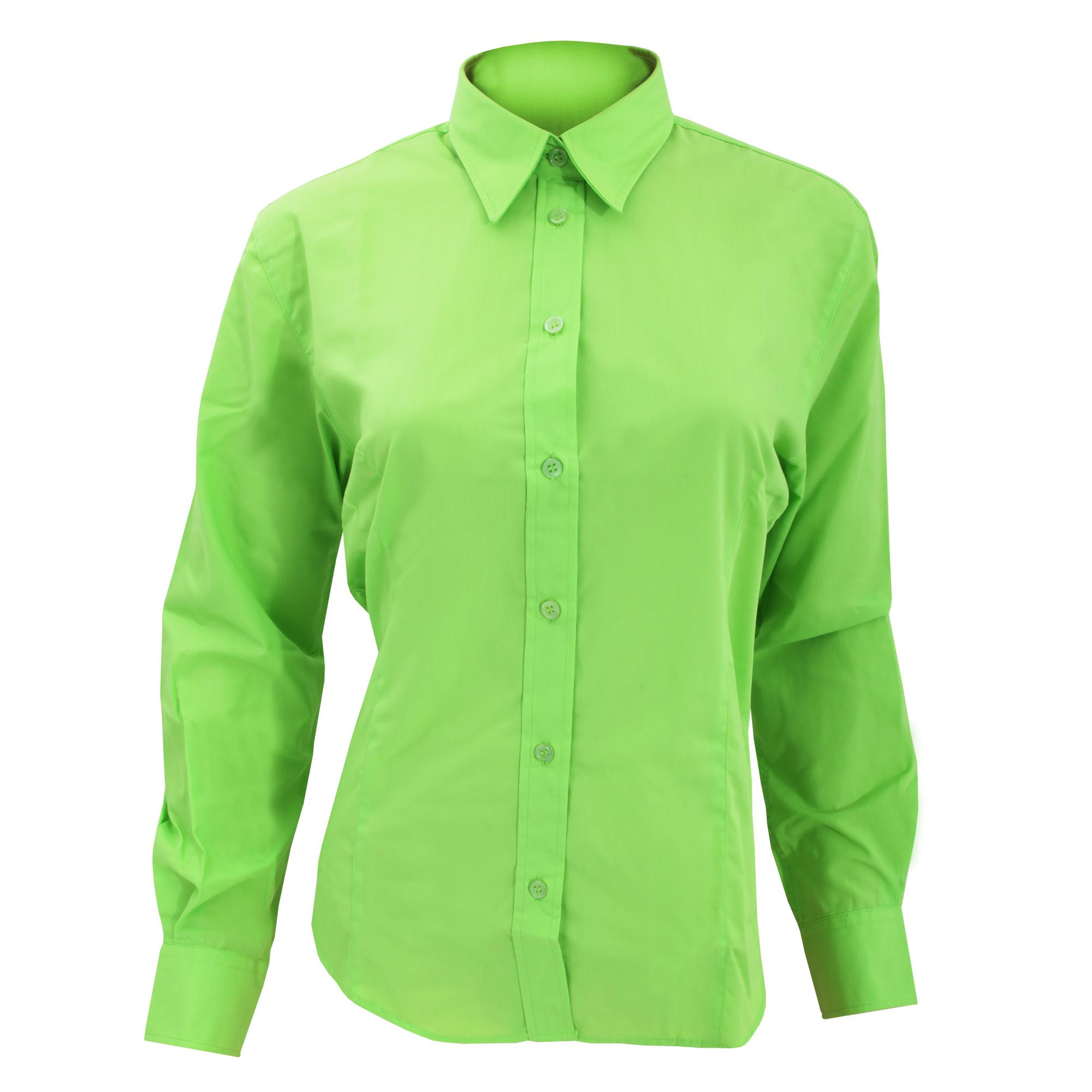 Kustom Kit Ladies Long Sleeve Workforce Shirt