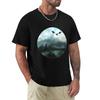 Round Mountain Dragon Tshirt Work Outdoor Tshirt For Unisex
