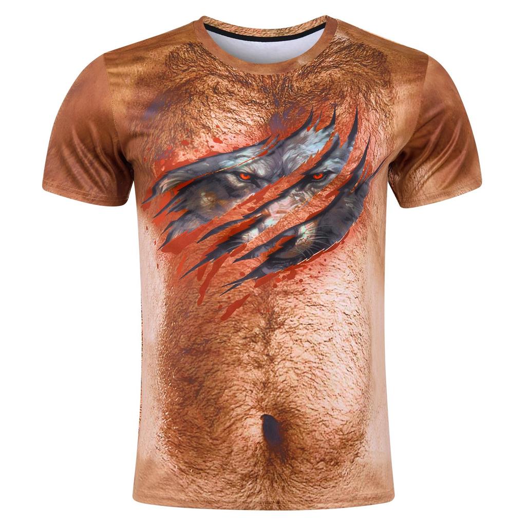 Morsom Muskel Julenisse Kostyme T-skjorter 3D-trykk Menn Kvinne T-skjorte Streetwear Oversized Harajuku Barn Topper Tees Klær