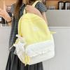 Schultasche Koreanische Version ins Mode kariert gepunktet Rucksack Damen Große Kapazität College-Stil Schüler Schultasche Niedlich Vielseitiger Rucksack