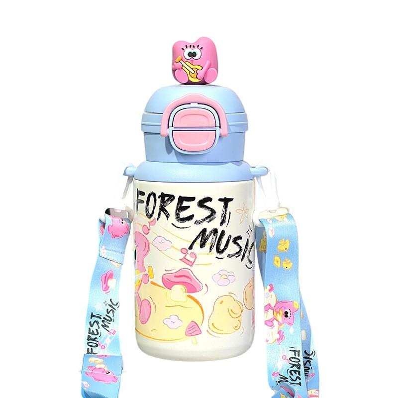 Childrens Insulated Water Bottle With Stainless Steel And Leakproof Lock