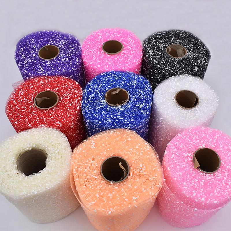 15cm Rose Bouquet Mesh Yarn for Wedding Decor & Florist Use