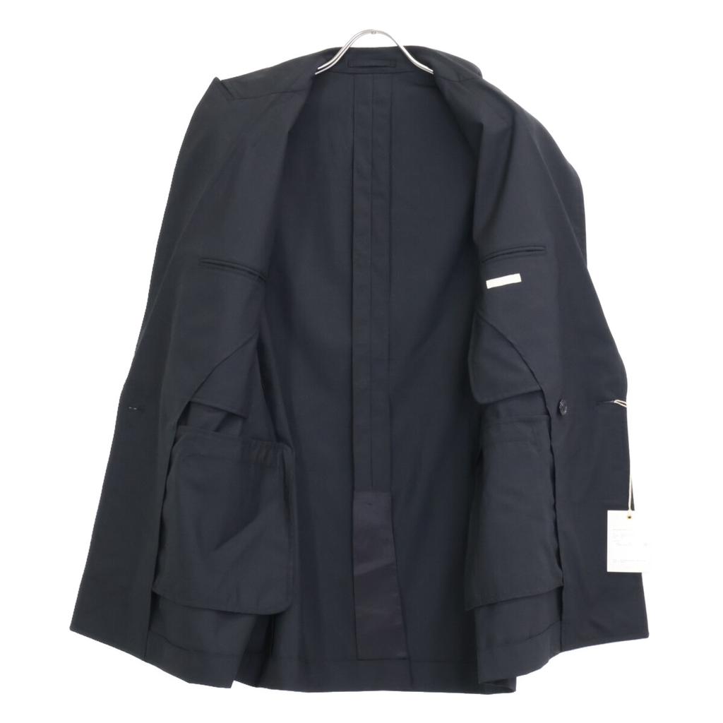 ULTERIOR 25 Stainless Steel ULJK23-KA187-A Black Superfine Wool Tropical Double Breasted Tailored Jacket Jacket 4 blackUsed