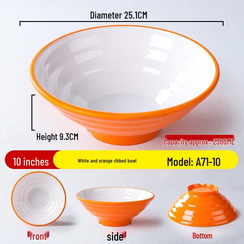 Melamine Restaurant Noodle Bowl