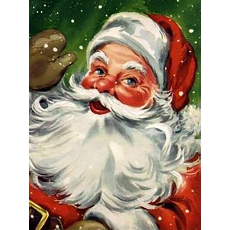 DIY Santa Claus 5D Diamond Painting Full Round Drill Christmas Gift Home Decoration Embroidery Cross Stitch Handcraft Art Kits