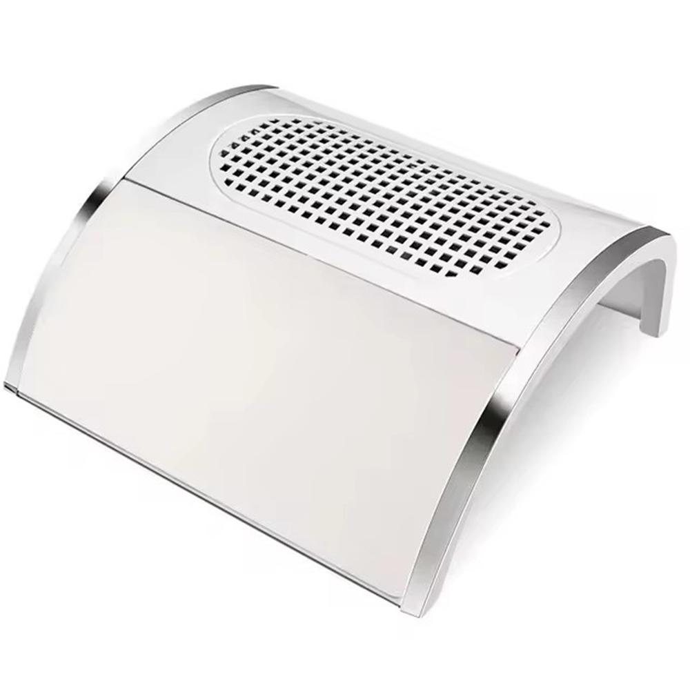 

LINMANDA Пылесос для сбора пыли для акриловых ногтей, вакуумная машина, пылесборник с 2 мощными вентиляторами для ногтей, 2 пылесборных мешка в комплекте EU белый