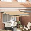 VidaXL Automatic Retractable Awning with Multicolored Stripes 350x250 Cm 3330318