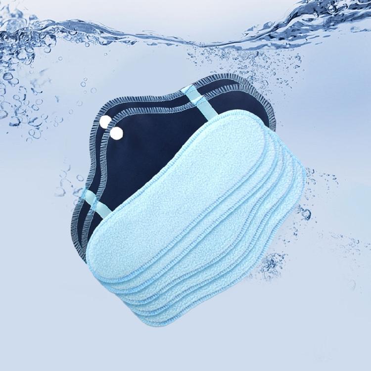 8 Pieces Washable Cotton Menstrual Pads Friendly Period Products Reusable Sanitary Napkins with Storage Bag For Women