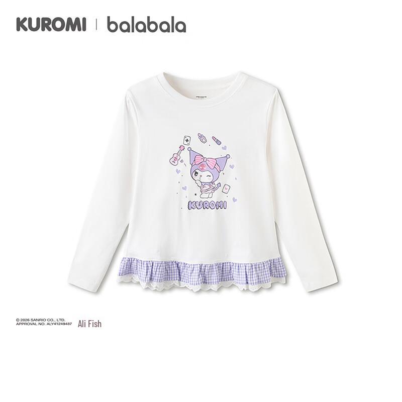 Balabala Girls' Sanrio Long Sleeve T-Shirt
