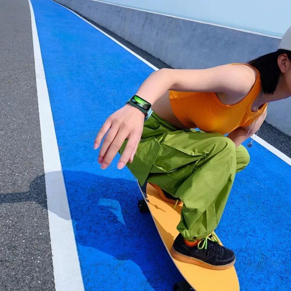 Case+Glass for Huawei Band 10 9 8 Anti-falling HD Screen Tempered Glass Film Protective PC Shell for Huawei Band 9 10 Cover Case