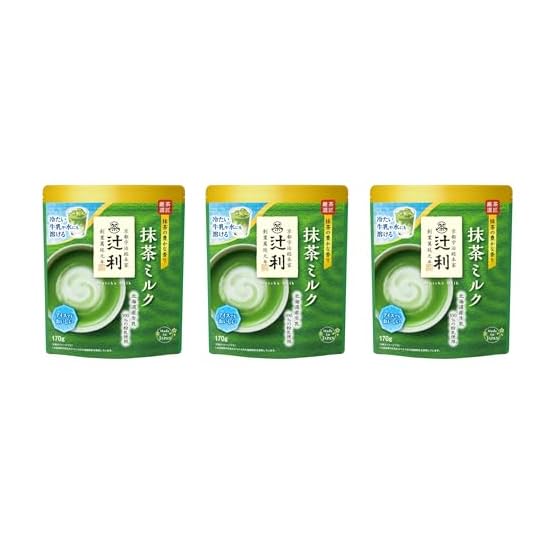 Tsujiri Matcha Milk 170g × 3 Packs B0FMHLX341
