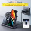 3 In 1 Wireless Charging Station Holder Multiple Devices Wireless Charger Dock With Type C Cable For Watch Earphones Smart Phone