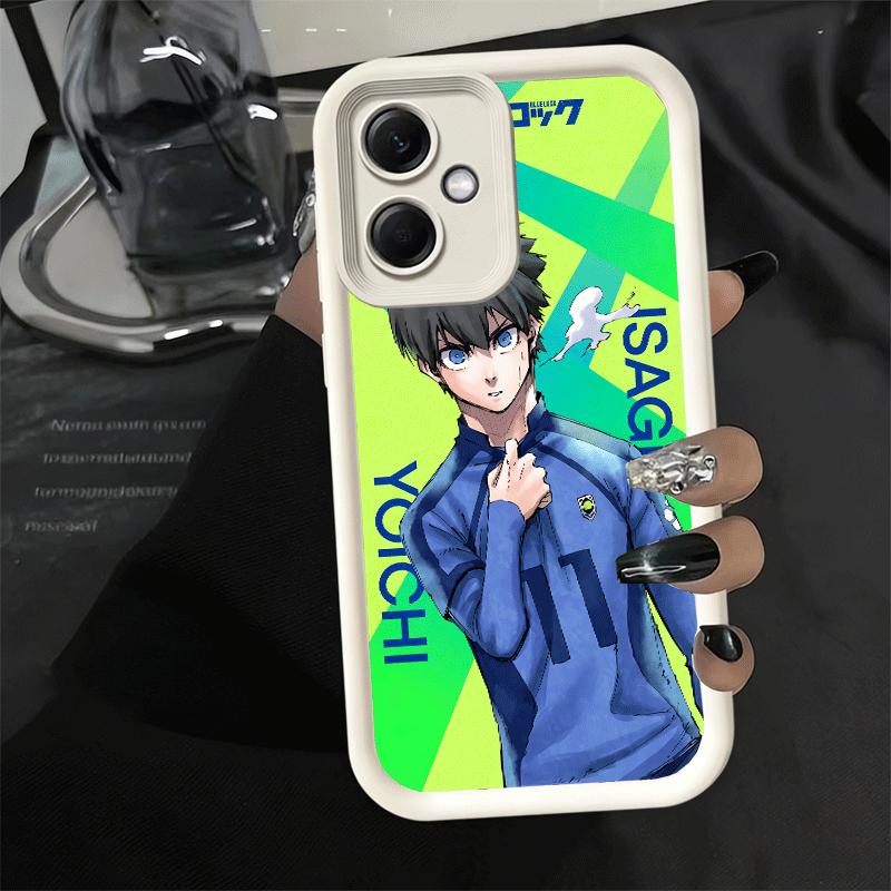 Phone Case for Xiaomi Redmi Note 15 14 13 Pro Plus Anime Blue L-Lock Desgin Shell 12S 11 11S 11T 5G 14S Soft Silicone Funda