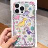 Cartoon Little Dinosaur Fits iPhone 15 Pro Max iPhone Cases, 16/17 Transparent, 13/14 Transparent, Drop-proof