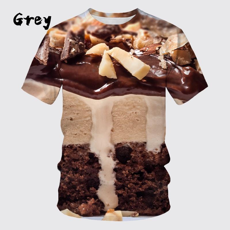Sweetie Cherry Cake Graphic T Shirt For Men Clothing Unisex 3D Print Fruit