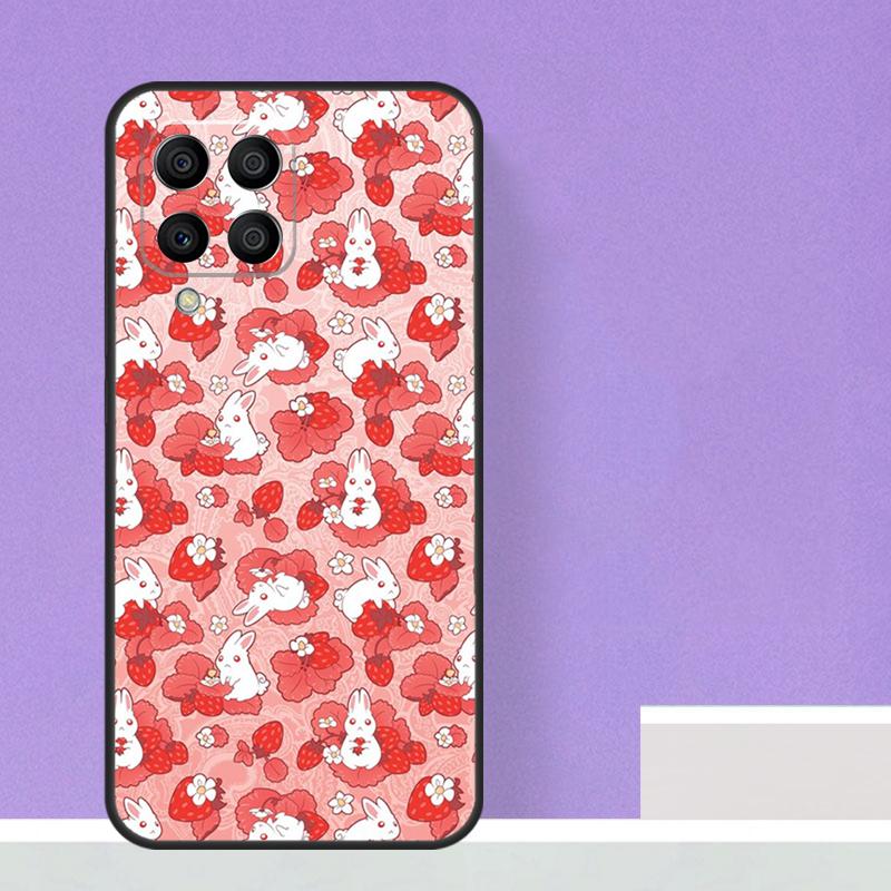 Cute Strawberry Case For Samsung Galaxy M16 M11 M21 M31 M20 M23 M54 M14 M34 M13 M52 M32 M12 M36 M56 M15 M55