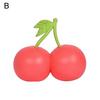 1/2Pcs Simulation Cherry Squeeze Toy Stretchy Slow Rebound Cherry Fidget Toy Portable Simulated Fruit Sensory Toy