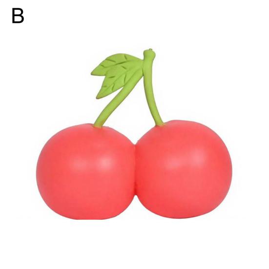 1/2Pcs Simulation Cherry Squeeze Toy Stretchy Slow Rebound Cherry Fidget Toy Portable Simulated Fruit Sensory Toy