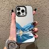The Natural Beauty Of Lakes And Mountains Laser Phone Case For iPhone 15 14 Pro Max Plus 16 13 12 Mini 11 Pro Max Back Covers