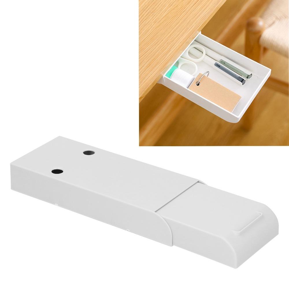 

ABS Concealed Storage Box Large Capacity Office Storage Organizer Storage Container Office Desk