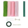 Pipe Cleaners Set for Crafts Pipe Cleaners Bouquets DIY Kit Pipe Cleaners Flowers Making Accessories Set for Greeting Cards Party Decorations
